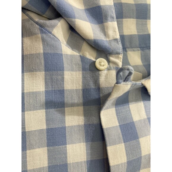 Polo Ralph Lauren Shirt Men’s XXL Blue Plaid Short Sleeve Button Up Casual Prepp - Picture 5 of 11